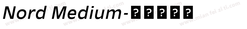 Nord Medium字体转换